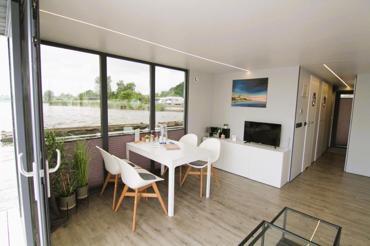 Hotel Hausboot Fjord Nordstern Mit Dachterrasse In Szlezwik Zewnętrze zdjęcie